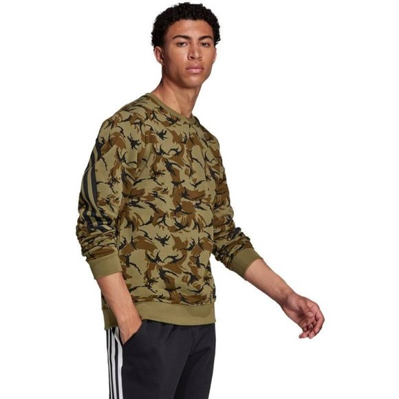 SOLD - adidas Men's Sportswear Future Icons Camo Graphic Sweatshirt - Picture 1 of 10